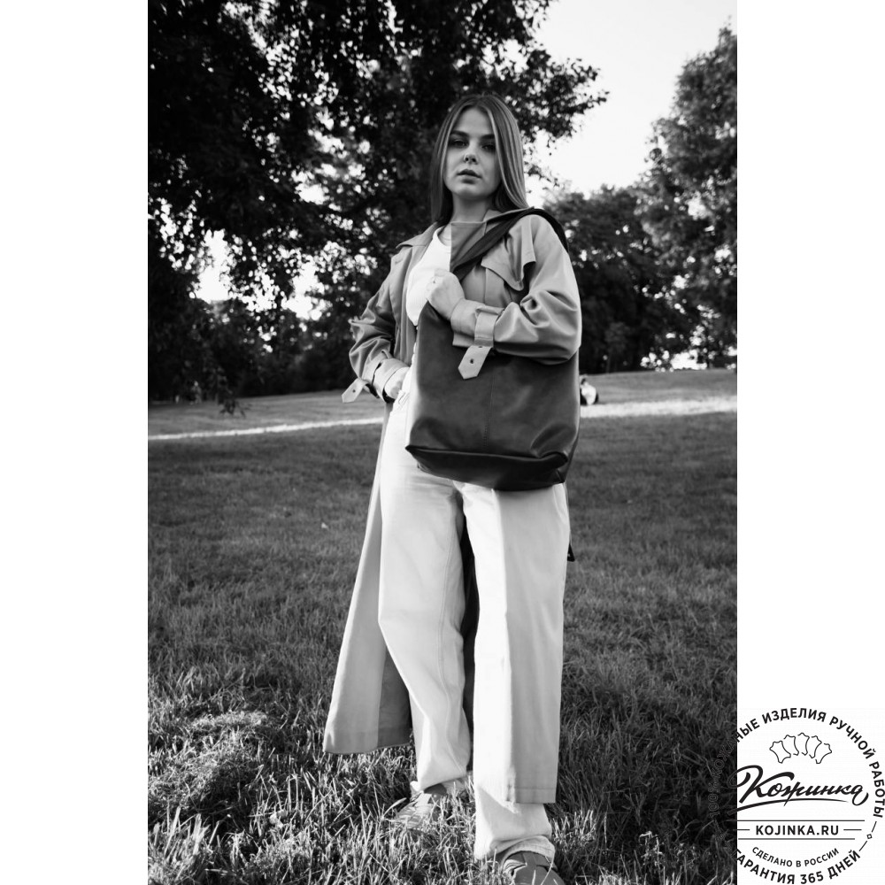  Женская кожаная сумка "Винтаж" с ключницей (фактура черная)